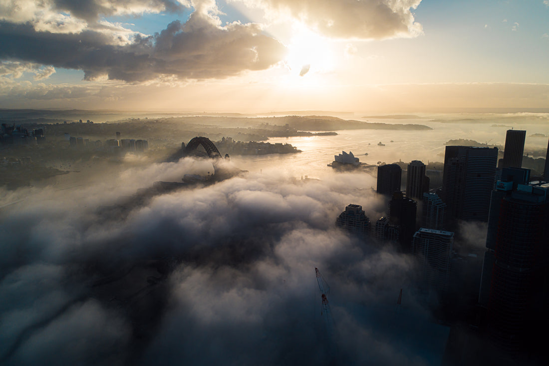 Foggy Sydney Harbour