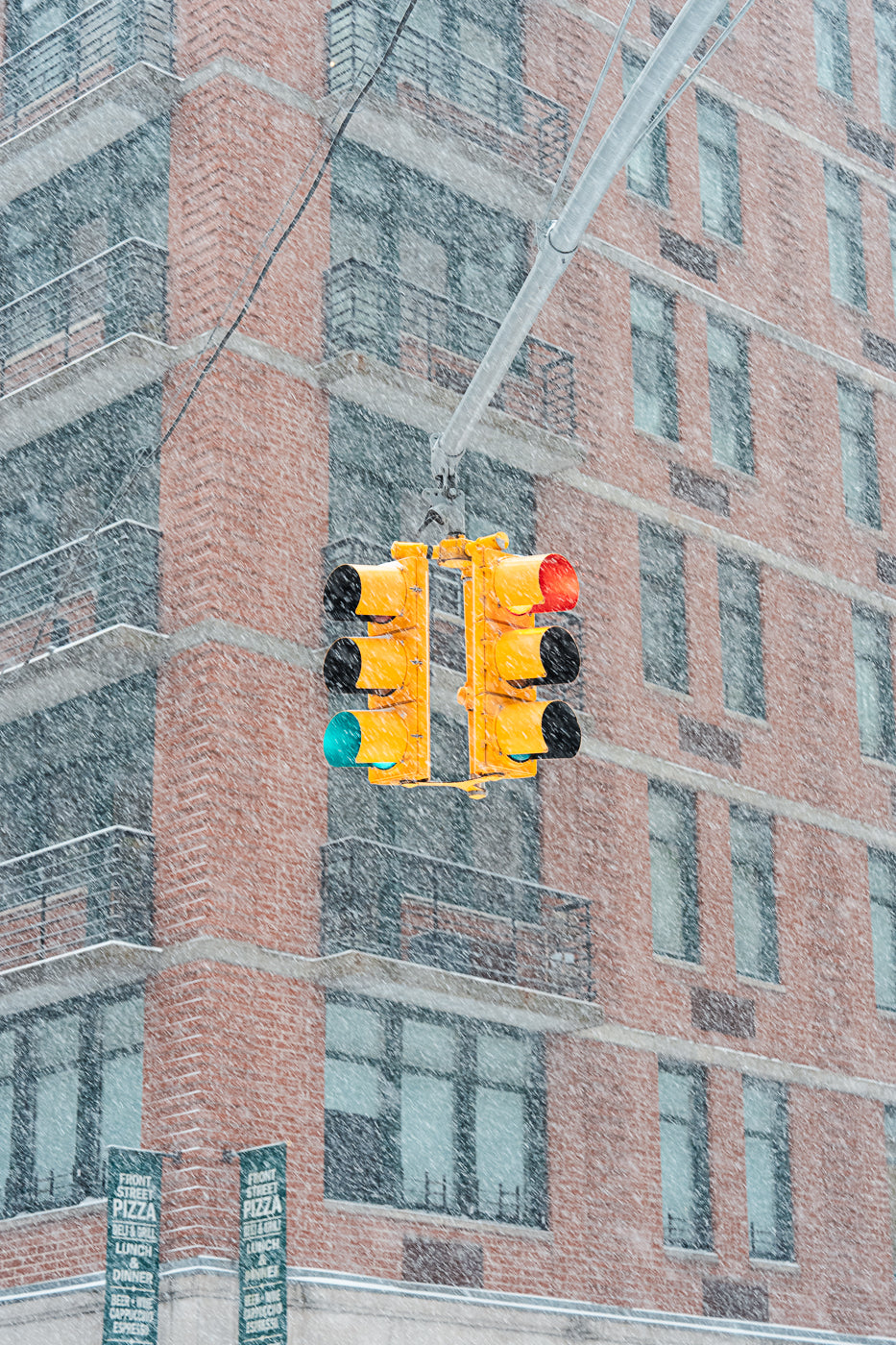 Snowy Stoplight